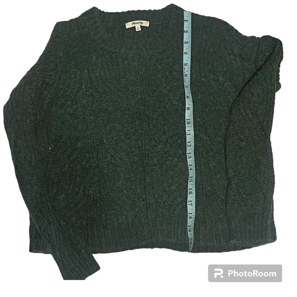 Madewell Charley Sweater | 30% Alpaca | Green | Size XS - Picture 8 of 13